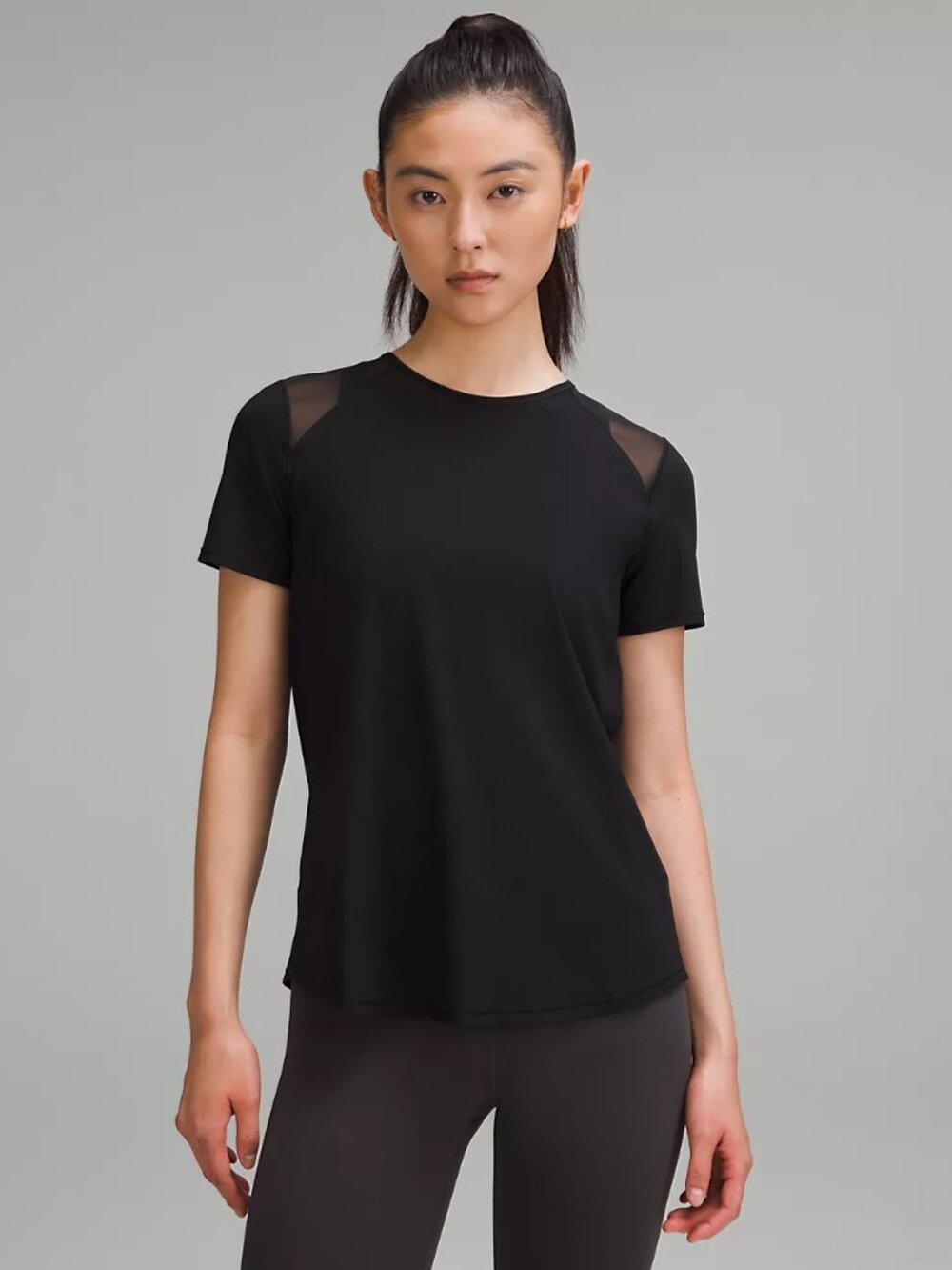 Lululemon Sculpt Short-Sleeve Shirt Black Size 14 Like New Tag Included
